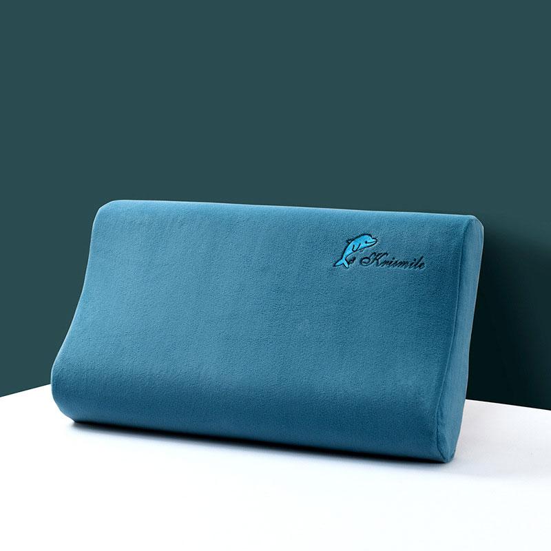 Latexový zimní termo povlak na polštář Baby sametově praný dětský polštář na polštář Memory Povlak na polštář vyšívaný jednobarevný plyšový polštář