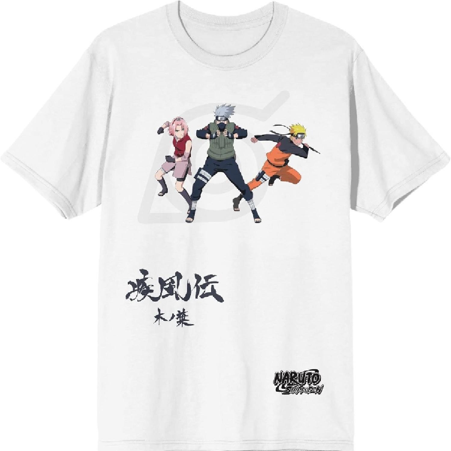 

Naruto Shippuden Character Men s White Graphic Tee XXXXXL білий