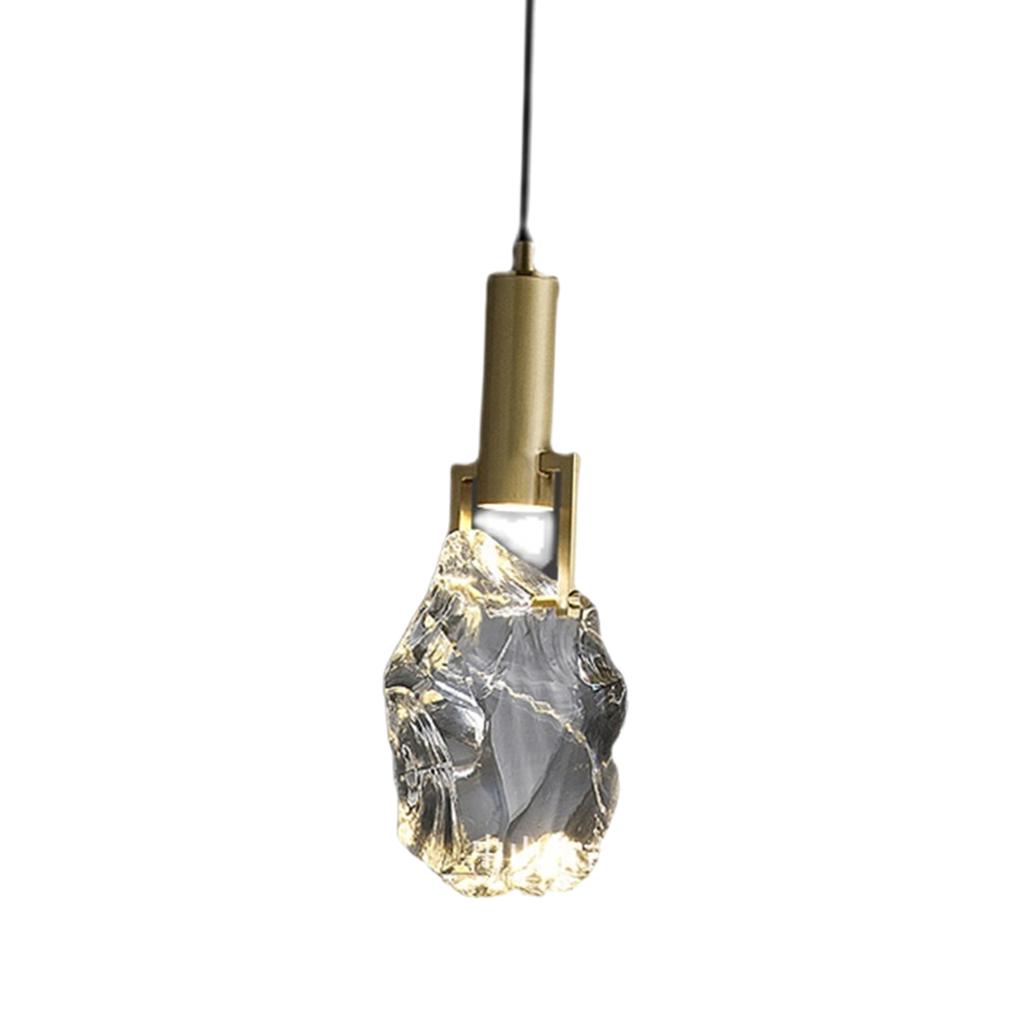 Modern Ceiling Hanging Lamp Decorative Lighting Adjustable Wire Crystal Pendant Light for Kitchen