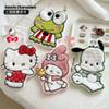 Coral fleece children's square towel KT cat hand towel cartoon cute hand towel hanging double layer thickened water absorption soft