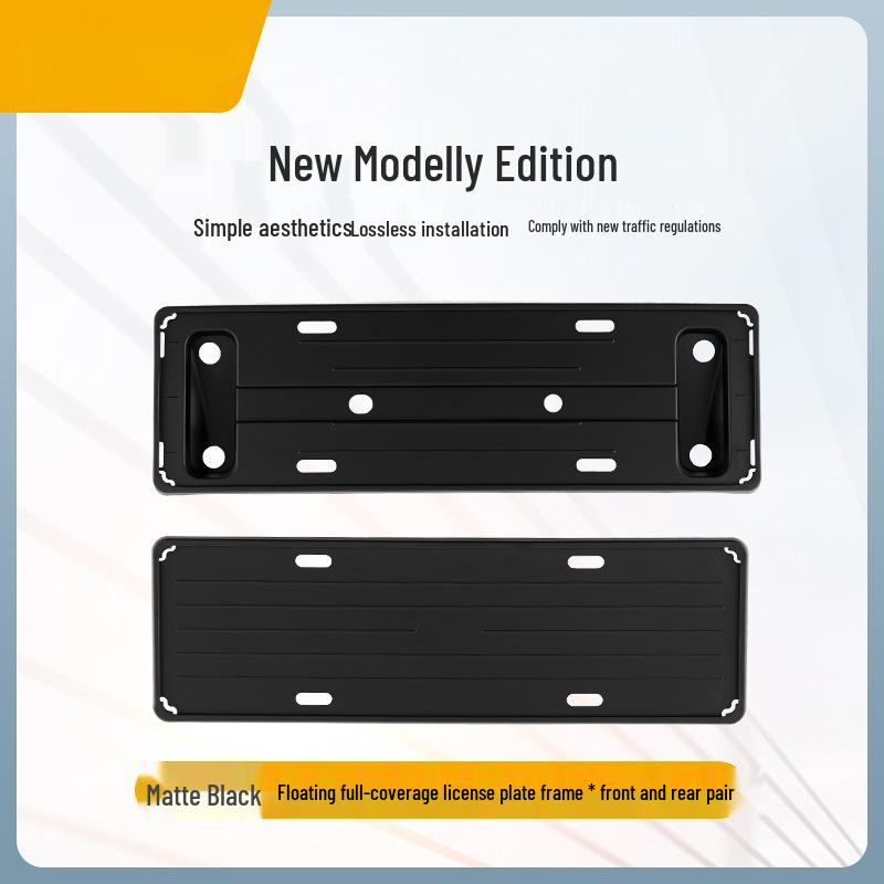 Floating Enclosed License Plate Frame Kit for 25 Updated Tesla Model Y/3