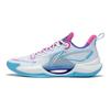 Li-Ning Tênis Masculino Super Light V2 Ripple Branco Azul Cera Rosa ABAT029-11