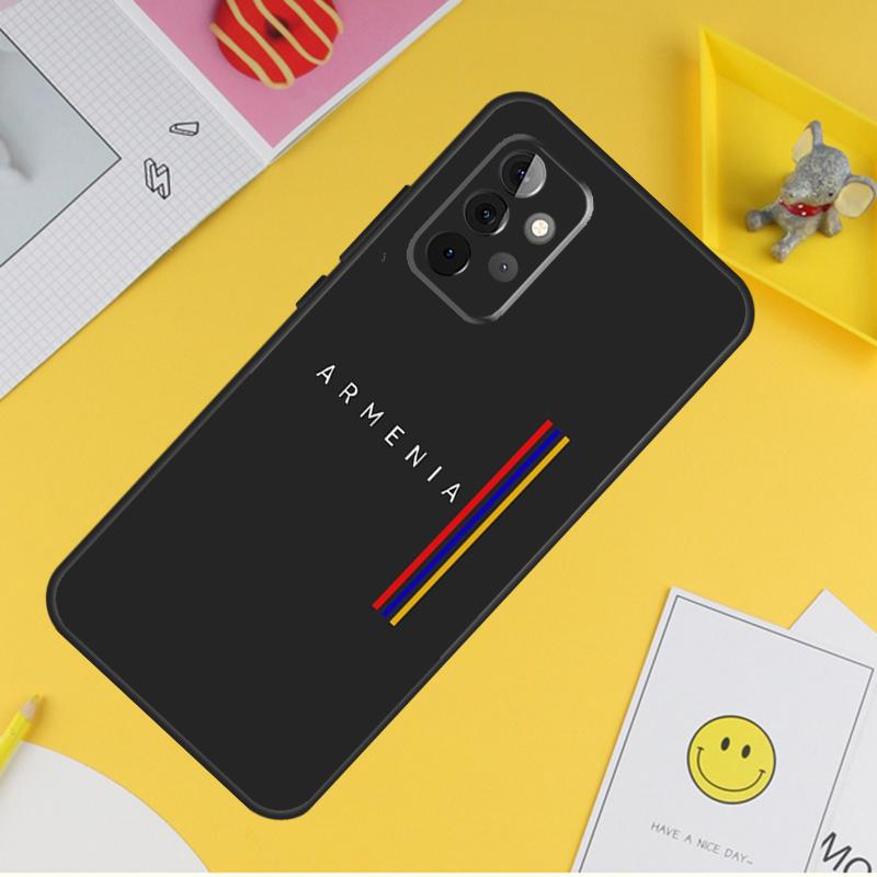 Armenian Flag Phone Case For Samsung Galaxy A53 A33 A13 A12 A32 A52 A14 A34 A54 A15 A25 A35 A55 A71 A51