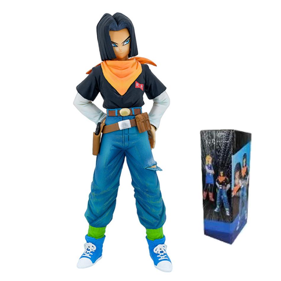 Anime Statuette Dragon Ball Z Android 17 18 Figure Pvc Action Figures Statue Decoration Desktop Anime Collection Peripheral Toys
