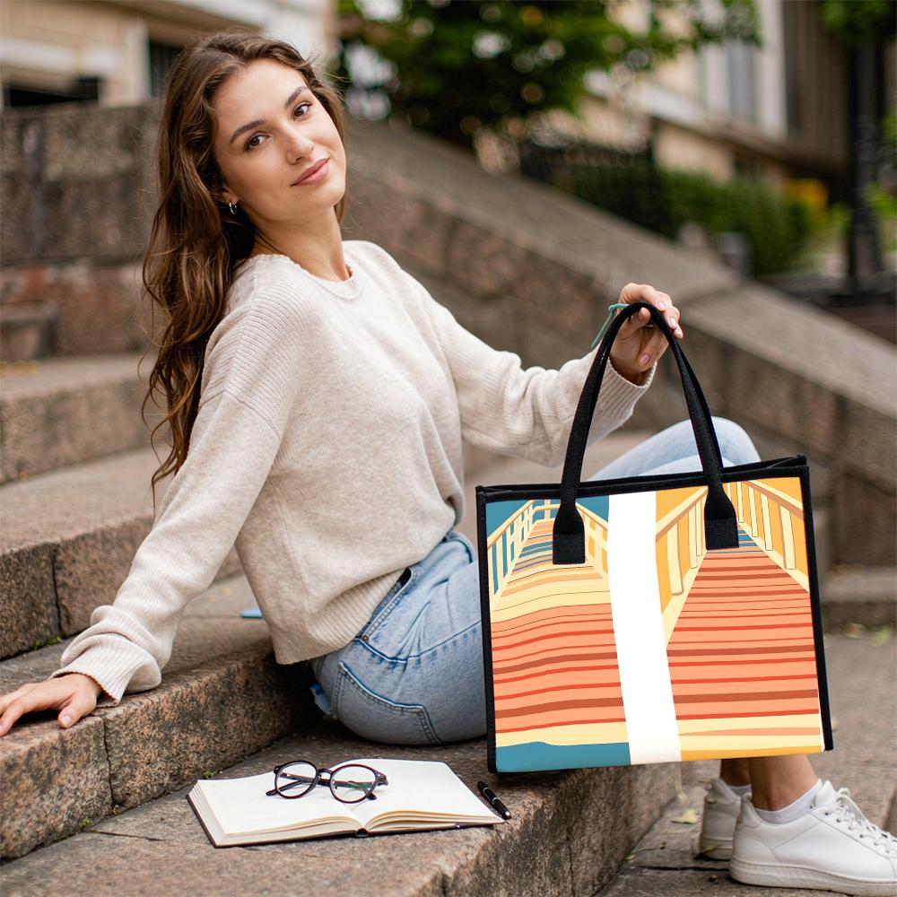 Stylish Printed Tote Bag for Daily Use