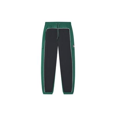 Color Block Mid Rise Tapered Knit Sports Pants Men Bottoms Cats-Eye-Green F11M349804F-TQ