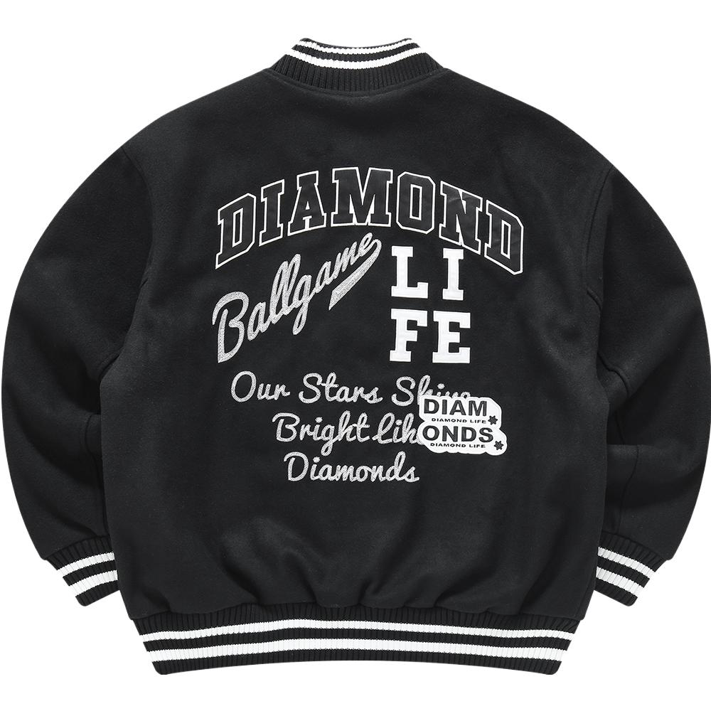 FILA Fusion Fashion Letter Baseball Jacket Men jackets Black T11M342906F-BK