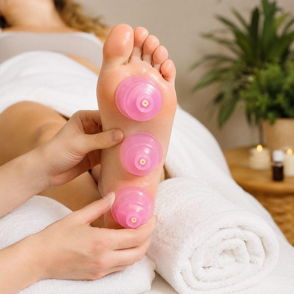 Silicone Body Cup Massager Scraping Vacuum Cupping  for Skin Lifting Body Slimming