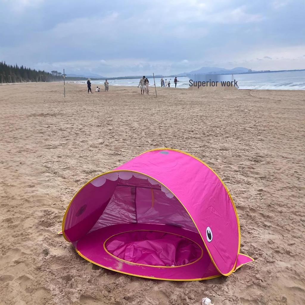 Children's One-Second Quick Open Sunshade Beach Tent for Outdoor Play