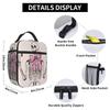 Pink Skull Girl Pattern Insulated Lunch Bag for Women Office Cooler Thermal Food Box Tote Portable Lunch Boxes Container