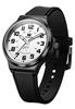 OLVES Quarz Einfach Perfekt für den Schultag der Woche Urethan Einfach zu Weiß Uhr, Unisex, Design, Prüfungen, Tests, Schüler, Paare, Ruhig,