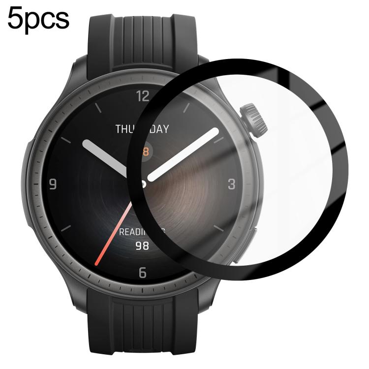 5 Stück PMMA-Verbundfolie für Amazfit T‑Rex 3 Pro 44mm / T‑Rex 3 Pro 48mm / Bip Max / Active 2 / Active Max / Balance / Bip 6 / Balance 3