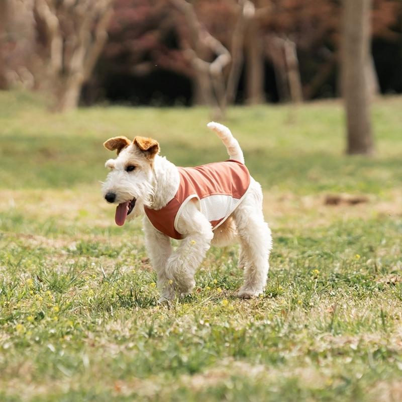 Summer Sleeveless Dog Shirt Lightweight Breathable Sun Protections Vest For Outdoor Activity Protective Dog Clothing