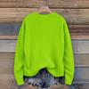Long Sleeve Pullover Sweaters For Women O Neck Casual Cute Printing Knit Oversized Sweater