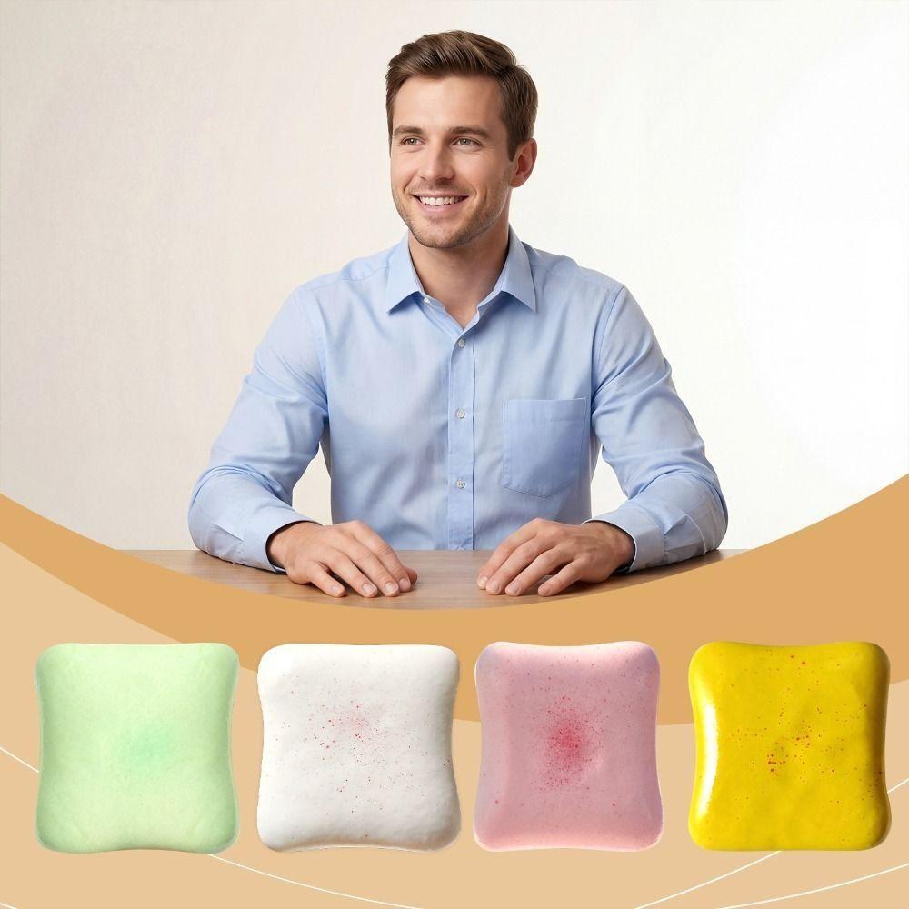 TPR Cream Toast Squeeze Toy Silicone Cartoon Fidget Toy Funny Toys Cream Toast Pinch Toy  Children