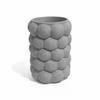 Decorative Gray Vase, Structural, Modern Designer Sculpture
