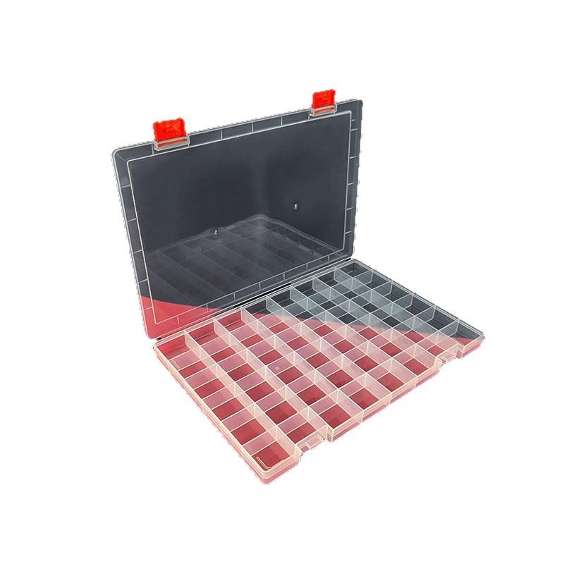 48-Grid Thickened Transparent Storage Box for DIY Stickers & Fishing Gear