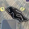 Black Creative Humanoid Area Rug Bathroom Non-slip Floor Mat Exquisite Bedside Cushions Bedroom Living Room Decoration