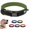 Reflektierendes Hundehalsband Personalisierte ID-Schnalle Halsbänder Kostenlose Gravur Weich Gepolstertes Hundehalsband Verstellbar für Kleine Mittlere Große Hunde