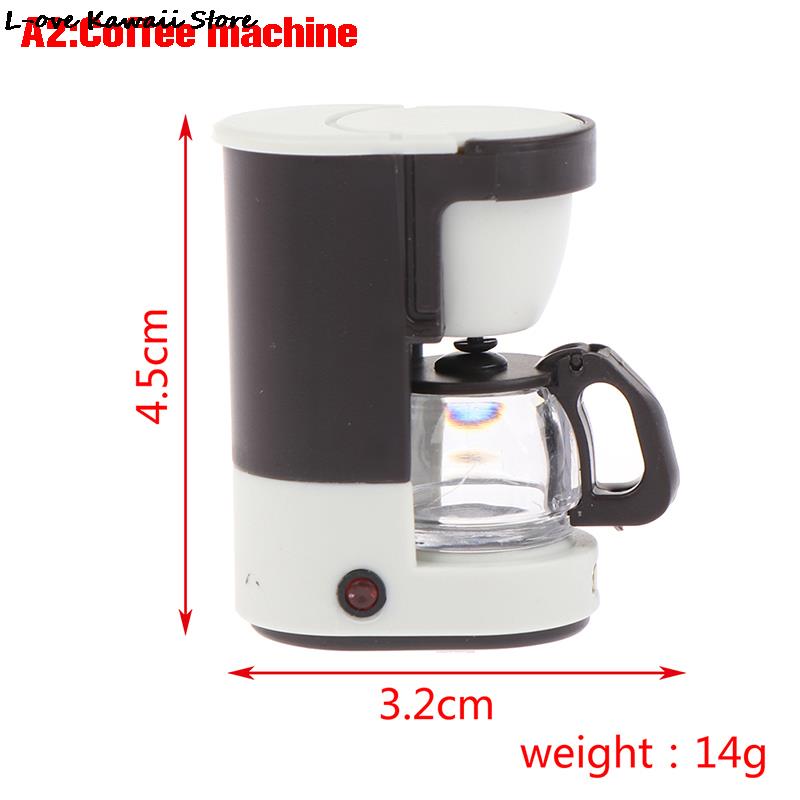 Miniature Dollhouse Furniture Set For Dolls House Mini Toy Kit Accessories TV Kitchen Home Fridge Kids Pretend Play Diy Figurine