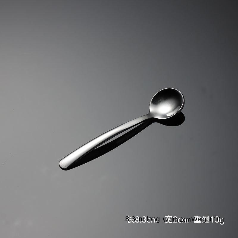 HANYANG 304 nerezová nádoba na koření Lžíce Láhev na koření Odpovídající malá lžička Víceúčelová malá kulatá lžička Dárkové nádobí