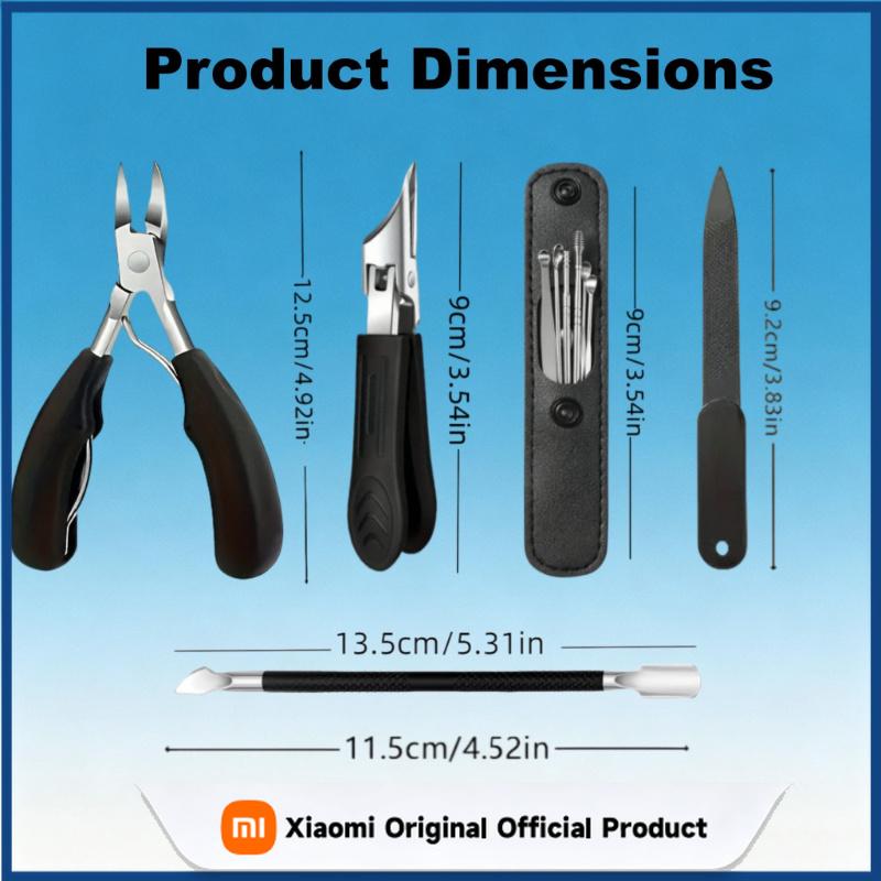 Xiaomi 1/11pcs Professional Thick Nail Toenail Clippers Set Suitable for Seniors Heavy-Duty Pedicure Tools Thick Nail Dead Skin Scraper
