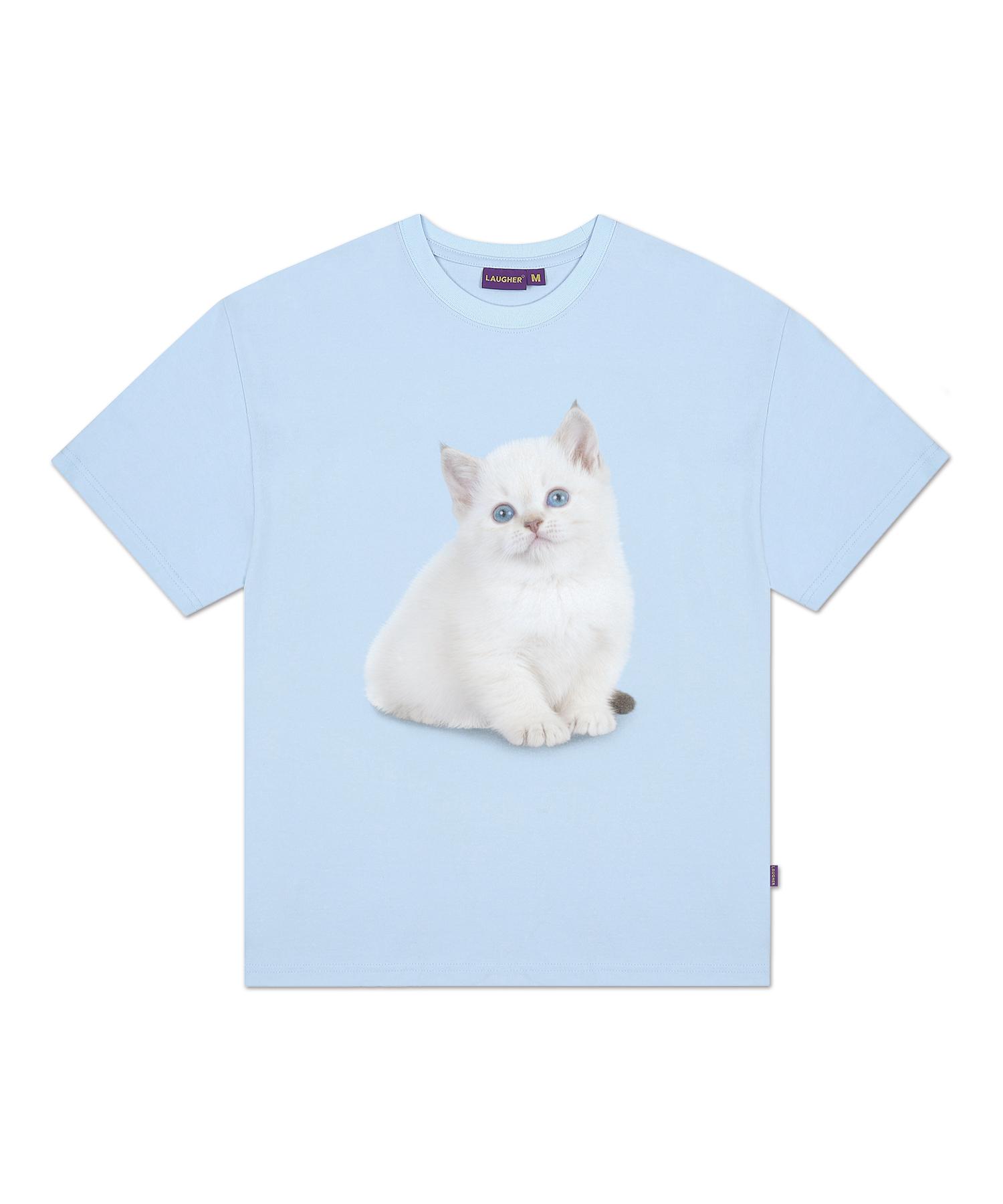 Lapper Neko T-Shirt - Sky Blue Sky Blue/S