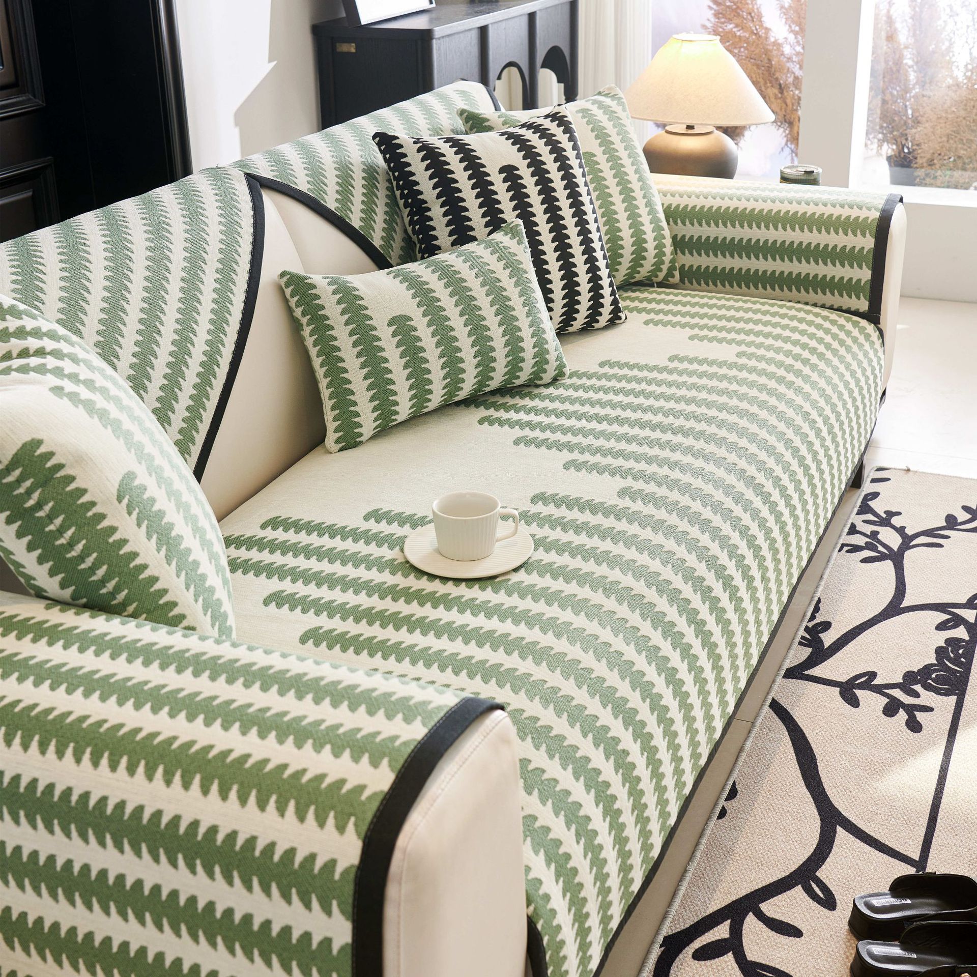

Nordic Chenille Sofa Cushion Non-Slip Universal Seat Cover Four Seasons High Sense Leather Sofa JUEoth 65*70cm