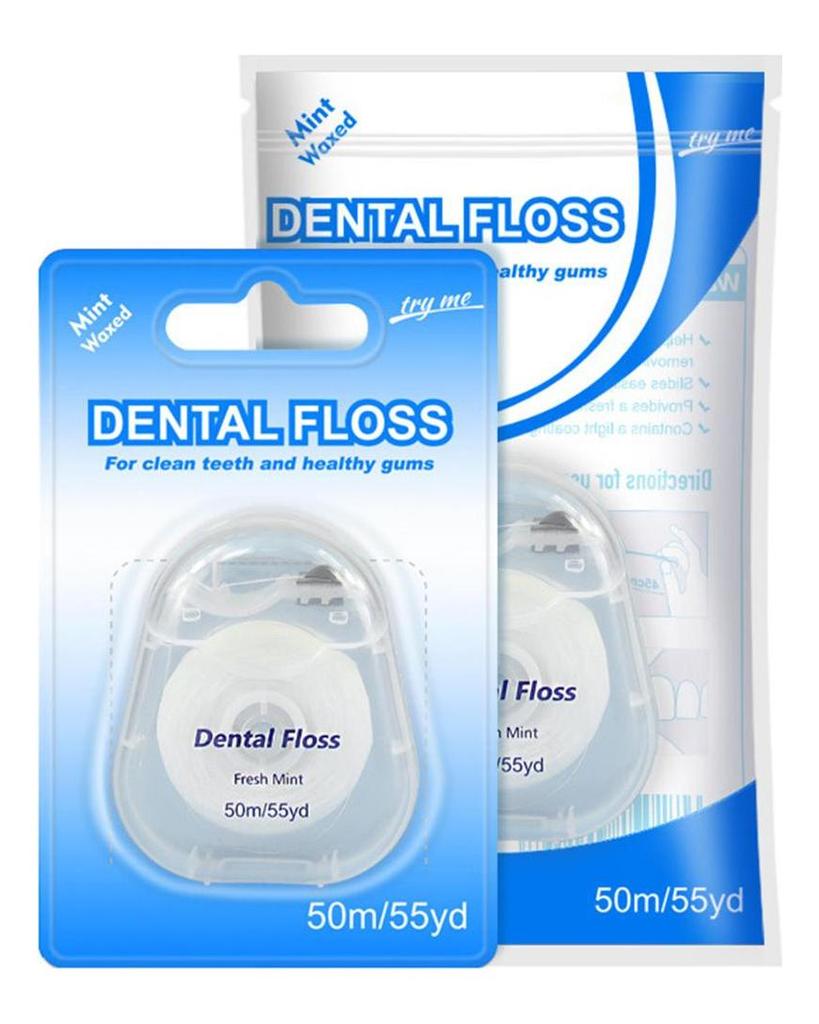 50M Portable Floss Care Picks Tooth Cleaning Tool With Case Practical Health Hygiene Supplies Oral Care