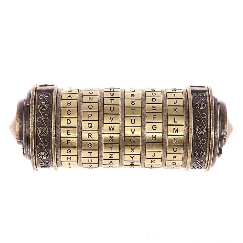 Da Vinci Code Toys Metal Cryptex Locks Wedding Gifts Valentine's Day Gift
