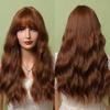 ALAN EATON Long Wavy Synthetic Hair Wigs Cosplay Party Daily Heat Resistant Wigs for Women