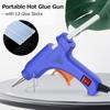 20W Portable Hot Glue Gun with 12 Glue Sticks Kids Handheld Mini Glue Gun Household Melt Glue Gun