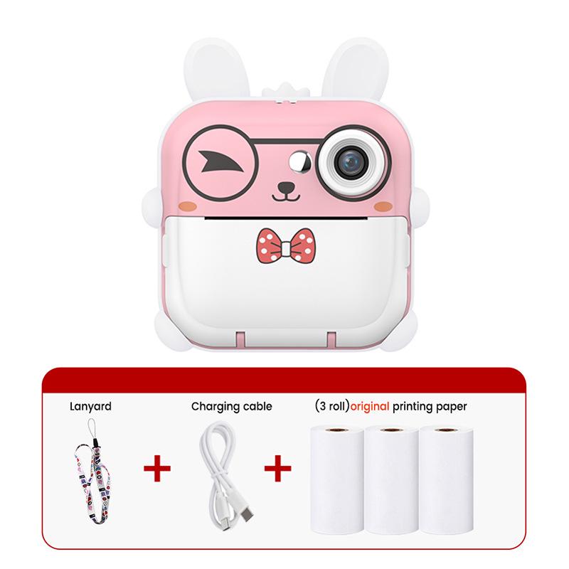 Q5 Barnas Øyeblikkelig Termisk Utskrift Digitalkamera - Tegneserie Miniutgave.