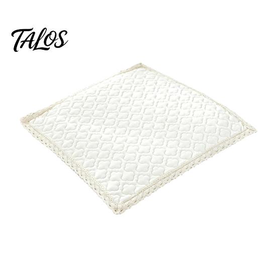 Comfortable Office Chair Seat Pads Plush Pad with Ties, Non Slip Cushion Lace Trim, Durable Mats for Home 16 X Inch Washable Dining Thickened
