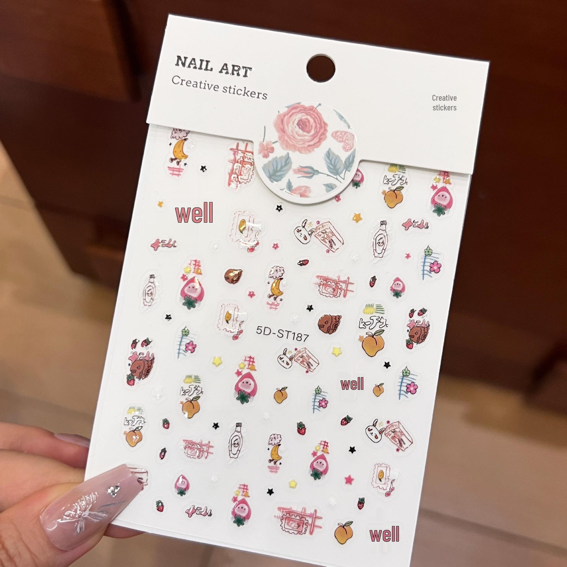 

Japanese-Style Cute Cartoon Nail Art Stickers
