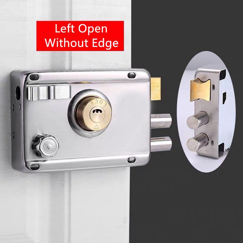 1Piece 2.0mm Thickness Exterior Iron Door Locks Insurance Anti-theft Security Lock Indoor Dormitory Gate Household Locker