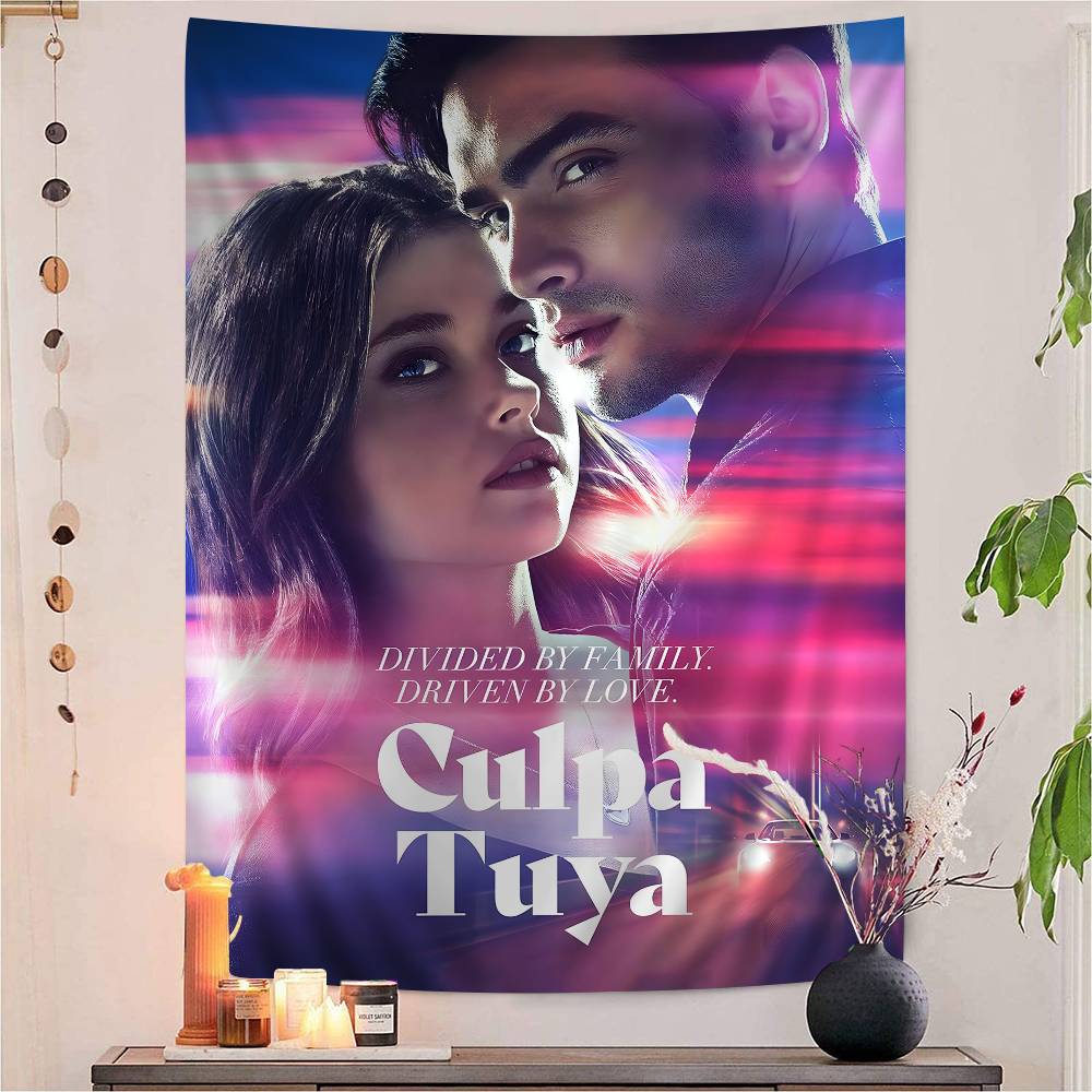 My Fault Culpa Mia 2023 Movie Vintage Hippie Wall Hanging Tapestries Bohemian Wall Tapestries Mandala INS Home Decor
