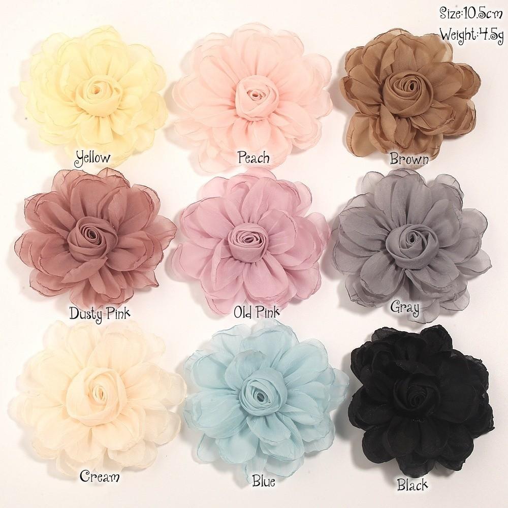 5 Stück DIY Seidenrosen Blütenkopf 3D Gebranntes Stoff Haarschmuck Für Brosche Anzug Jacke Reversnadel