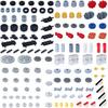 Gear Cross Axles Kit Construction Bricks MOC Blocks Technical Accessories Bulk Multiple Sizes Works With All Brands Learning Playthings