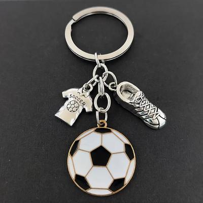 Sportlicher Fußball-Anhänger Schlüsselanhänger Kreativität Sneaker Trikot Design Auto Schlüsselanhänger Wettbewerbs Souvenir Geschenk C44