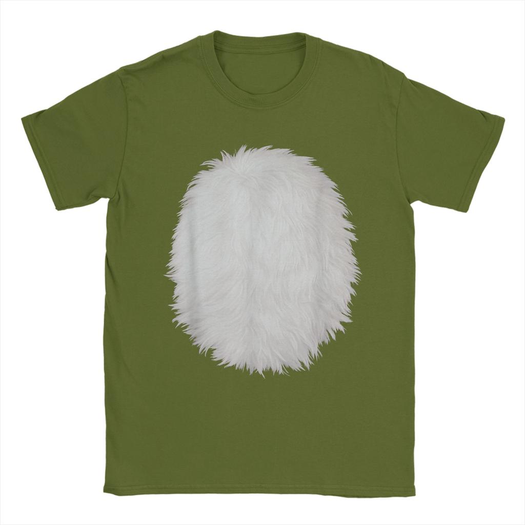 White Belly Costume DIY Cosplay Panda Bear Cat Skunk Deer Cotton T Shirt For Men Summer T Shirts O Neck Tees Wholesale Tops