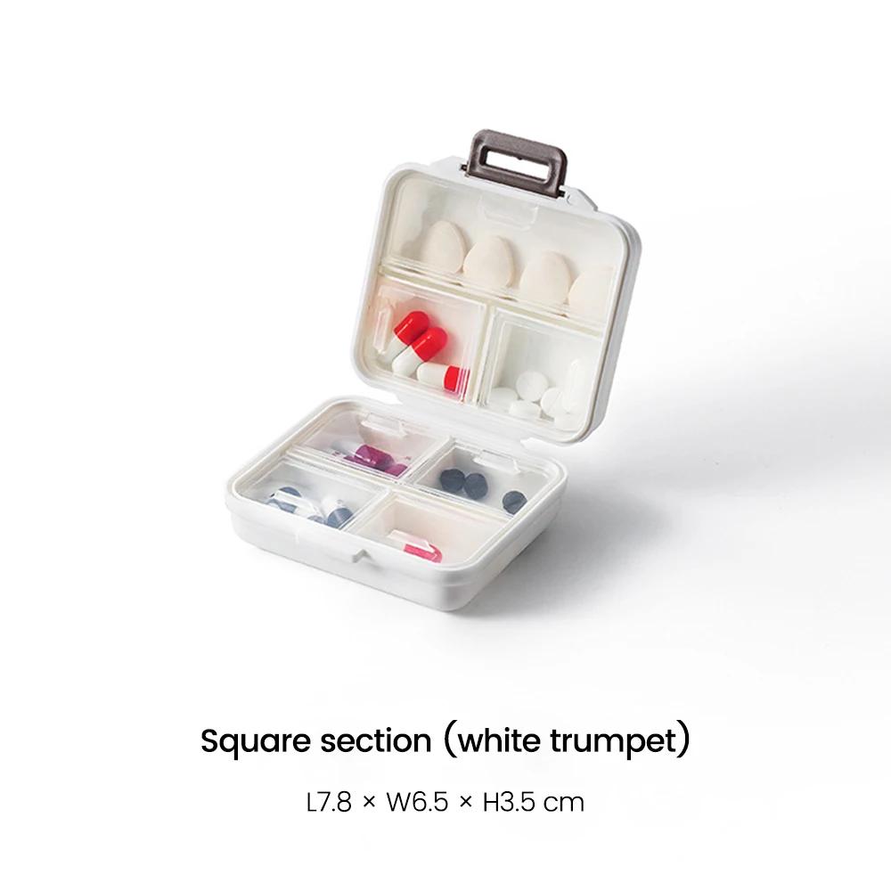 Portable Medicine Box Sub-packing Mini 7 Days Old Man Travel Pillboxes Large Capacity Storage Box