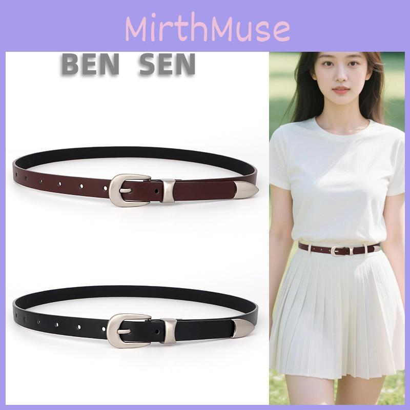 Trendy Pu Leather Waist Belt For Women With Alloy Buckle And Casual Jeans Pairing