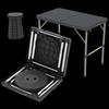 ZISIZ Camping Folding Table with Stool
