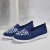Round Head Low Heel Fly-woven Mesh Single Shoes Women's Breathable Color Matching Leopard Print Flat-bottomed Footwear