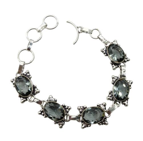 Alexandrite Gemstone Silver Plated Handmade Bracelet Jewelry BR 22