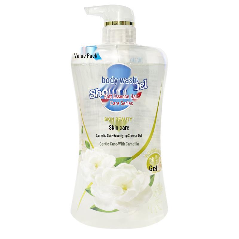 1L Pomegranate & Camellia Body Wash: Long-lasting Fragrance, Tender & Beautiful Skin, Travel & Family Size, Rich Foam