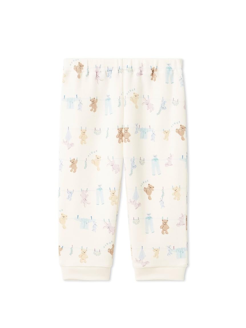 Washing Animal Print Long Pants PBCP261485 OWHT 80 [BABY]