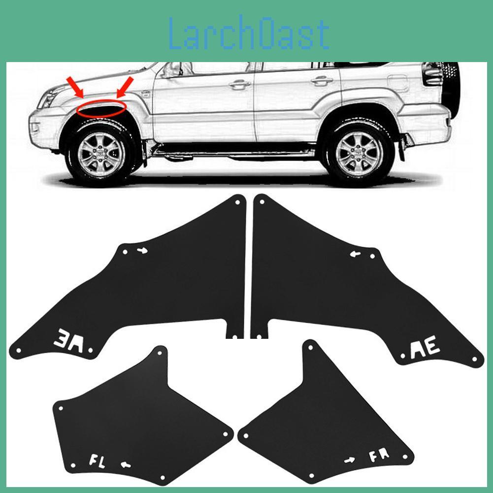 Splash Liners 1set Guards Fender Shield Apron Seal Mud Flaps W Clips For Toyota Land Cruiser Prado J120 J150 2003 2020 Lc3 Lc4 Lc5
