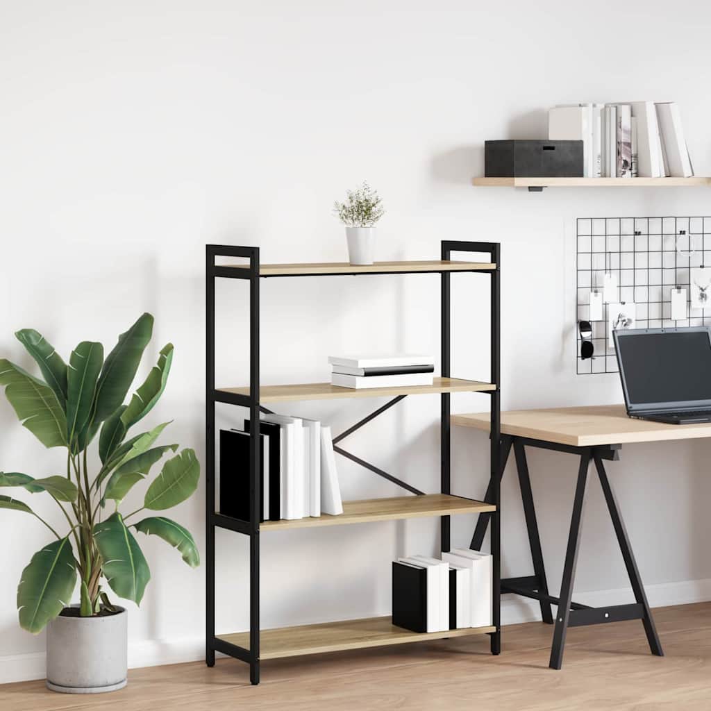 Bookshelf Sonoma Oak 80 x 30 x 120 cm Particleboard